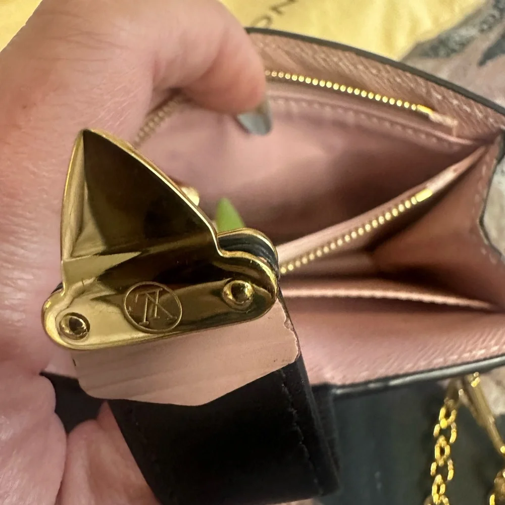 🎀 Louis Vuitton Rose Ballerine Epi Trunk multi cartes